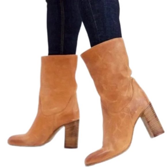 Free People Dakota Nappa Leather Boots EU38/US8 - Picture 2 of 16